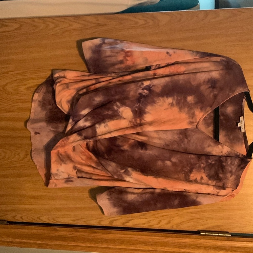 Pink and purple 3/4 sleeves soft shirt